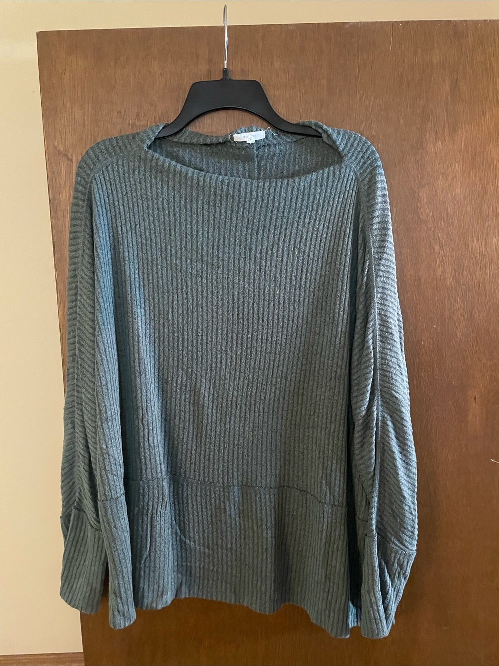 Maurices Olive Ribbed Boatneck Sweater